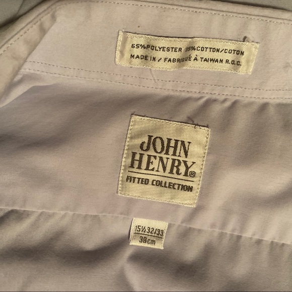 John Henry Light Blue Dress Shirt - Picture 4 of 4